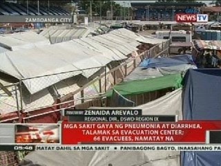 QRT: Mga sakit gaya ng pneumonia at diarrhea, talamak sa evacuation center