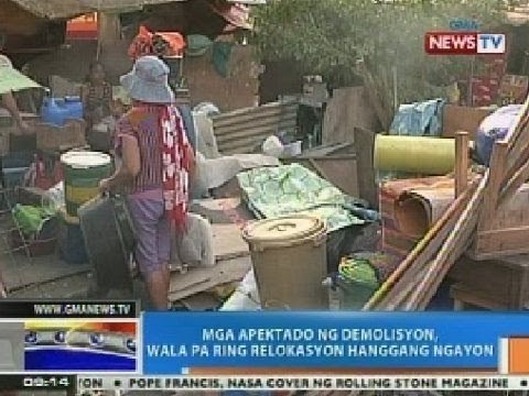 NTG: Mga apektado ng demolisyon sa Sitio San Roque, wala pa ring relokasyon hanggang ngayon