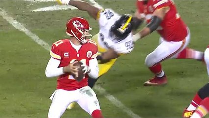 James Harrison throws Alex Smith to ground on sack