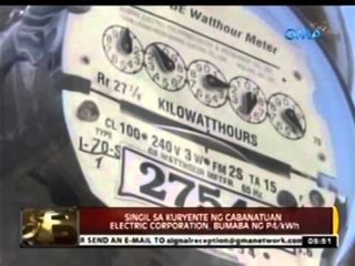24 Oras: Singil sa kuryente ng Cabanatuan Electric Corporation, bumaba nang P4/kWh