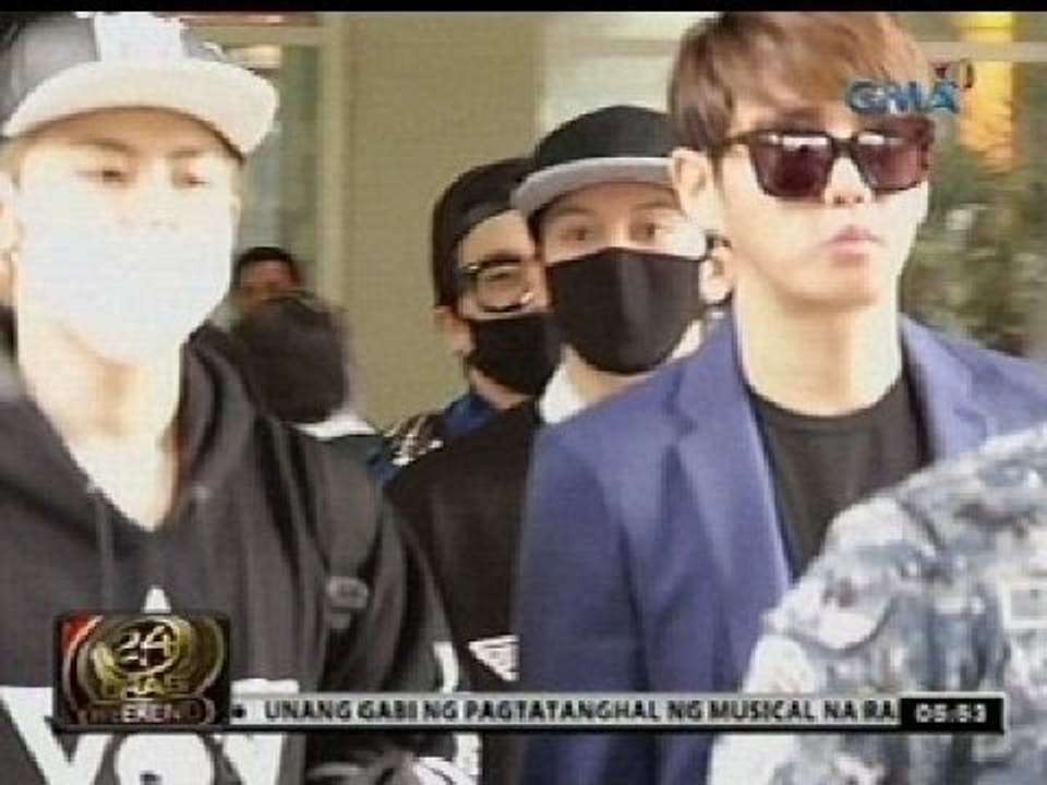 24 Oras: "Block-B", mainit na sinalubong sa pagdating sa bansa