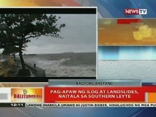 BT: Bagyong Basyang, nagdulot ng pagbaha at storm surge sa Surigao del Norte