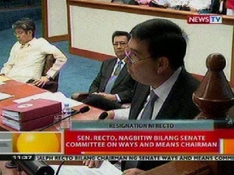BT: Sen. Recto, nagbitiw bilang Senate Commitee on Ways and Means Chairman