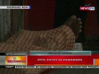 BT: 7, patay sa pamamaril sa Rodriguez, Rizal