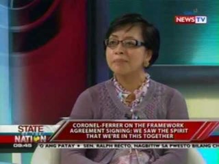 SONA: Panayam kay Prof. Miriam Coronel-Ferrer, member, Government  Peace Panel