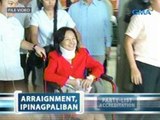 Saksi: Arraignment kay dating Pangulong Gloria Arroyo sa kasong plunder, inilipat sa Oct. 29