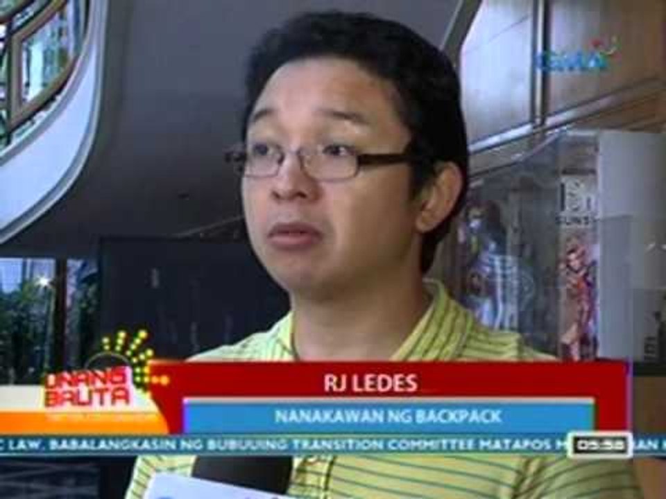 UB: TV host RJ Ledesma, nanakawan ng bag sa isang hotel
