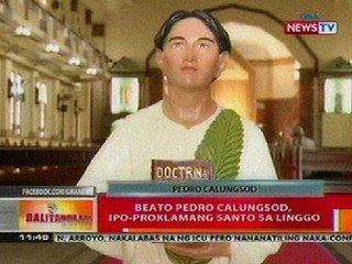 BT: Beato Pedro Calungsod, ipo-proklamanang santo sa Linggo