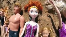 DisneyCarToys Frozen Elsa amp Spiderman Ride Barbie Glam Boat with Jasmine amp Merida Disney