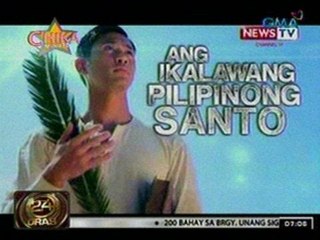 24 Oras: Rocco Nacino, nakakuha ng inspirasyon sa pagganap bilang si Blessed Pedro Calungsod