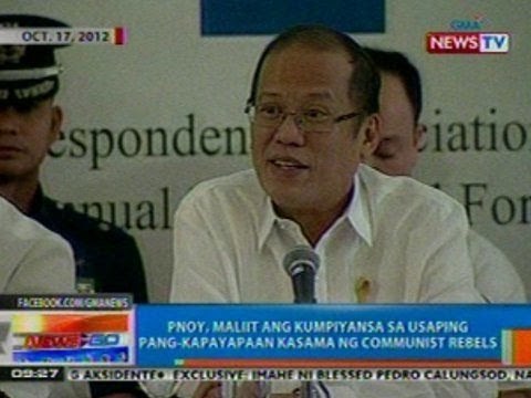 NTG: PNoy, maliit ang kumpiyansa sa usaping pang-kapayapaan kasama ang communist rebels