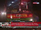 QRT: Operasyon ng buong fleet ng Nova Auto Transport, sinuspinde ng LTFRB