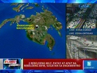 Flash Report: 2 rebeldeng MILF, patay at 4 na rebeldeng BIFM, sugatan sa engkwentro sa Maguindanao