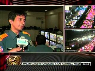24 Oras: Daloy ng trapiko ngayong araw sa EDSA, bumigat