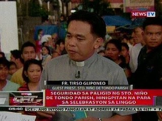 QRT: Seguridad sa paligid ng Sto. Niño de Tondo Parish, hinigpitan na pata sa selebrasyon sa Linggo
