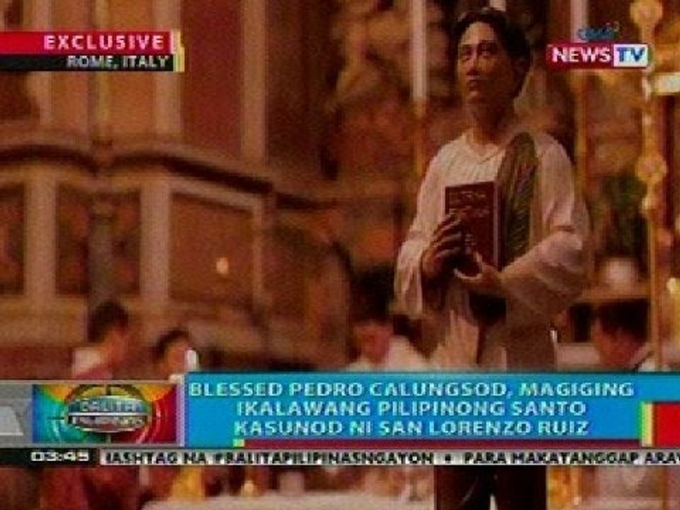 BP: Paghahanda para sa canonization ni Blessed Pedro Calungsod