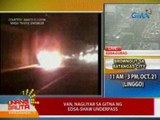 UB: Van, nagliyab sa gitna ng EDSA-Shaw underpass