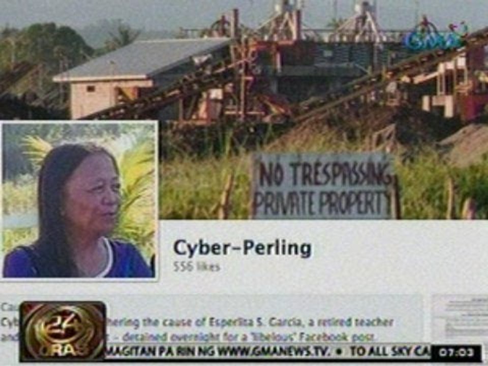 24Oras: Pagkakaaresto sa isang anti-mining activist, inaalmahan