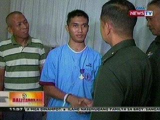 BT: PMA cadet na nabaril nang pigilan ang panghoholdap sa jeep, ginawaran ng medalya