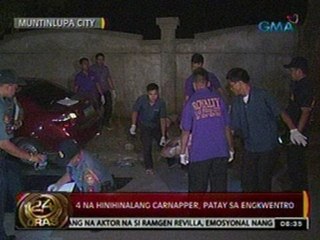 24Oras: 4 na hinihinalang carnapper, patay sa engkwentro sa Muntinlupa