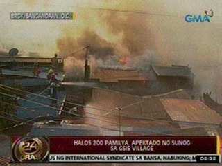 24Oras: Halos 200 pamilya, apektado ng sunog sa GSIS Village sa QC