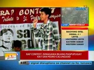 UB: Rap contest, isinagawa bilang pagpupugay kay San Pedro Calungsod