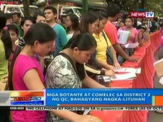 NTG: Mga botante at COMELEC sa District 2 ng Q.C., bahagyang nagka-lituhan