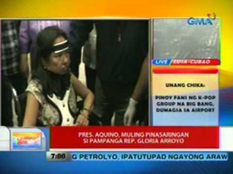 UB: Pres. Aquino, muling pinasaringan si Pampanga Rep. Gloria Arroyo
