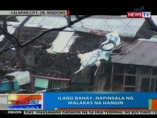 NTG: Ilang bahay sa Calapan City, Oriental Mindoro, napinsala ng malakas na hangin