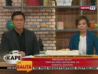 KB: Tren ng PNR, nadiskaril sa Sariaya, Quezon
