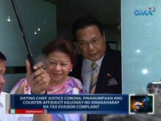 Saksi: Dating Chief Justice Corona, pinanumpaan ang counter-affidavit sa tax evasion complaint