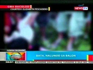 BP: Bata, nalunod sa balon sa Bacolod City