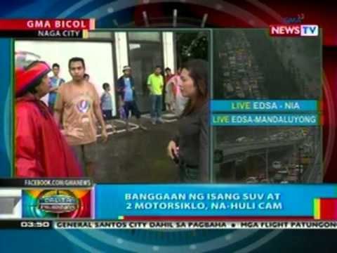 BP: Banggan ng isang SUV at 2 motorsiklo sa Naga City, na-hulicam