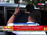 BT: Dating CJ Corona, pinanumpaan ang kanyang counter affidavit sa kasong tax evasion