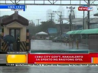 BT: Cebu city gov't, nakaalerto sa epekto ng bagyong Ofel