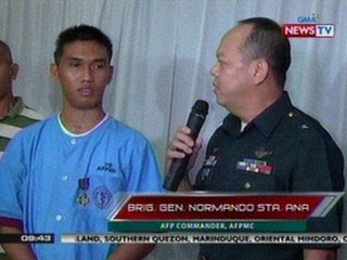 SONA: PMA cadet na nabaril sa ulo matapos manlaban sa holdaper sa jeep, pinarangalan