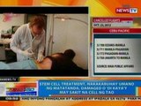 NTG: Stem Cell, nakakabuhay umano ng matatanda, damaged o 'di kaya'y may sakit na cell ng tao