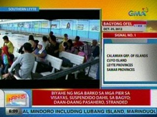 UB: Biyahe ng mga barko sa mga pier sa Visayas, suspendido dahil sa bagyo