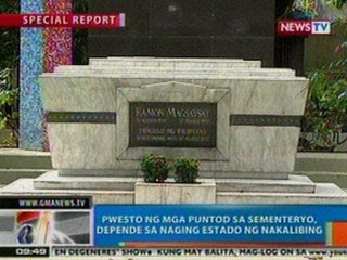 NTG: Special Report: Pwesto ng mga puntod sa sementeryo, depende sa naging estado ng nakalibing