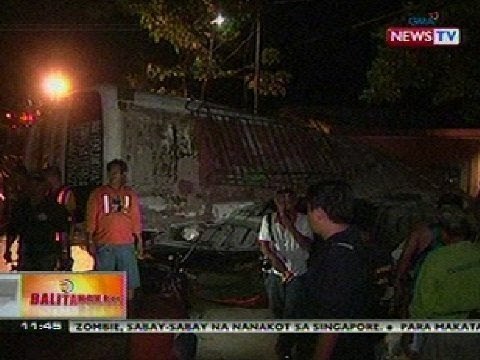 BT: 7 patay, 40 sugatan nang bumangga ang isang bus sa bakod ng isang bahay sa Cebu