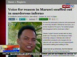 NTG: Voice for reason in Marawi snuffed out in murderous inferno, banner story ng GMA News Online