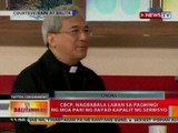 BT: CBCP, nagbabala vs paghingi ng mga pari ng bayad kapalit ng serbisyo