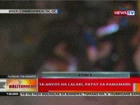 BT: 18-anyos na lalaki sa QC, patay sa pamamaril