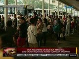 24Oras: Mga pasahero sa mga bus terminal, mas kaunti ngayong araw kumpara kahapon