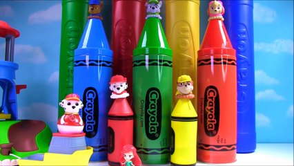 Best Learning Colors Video for Children with Crayons Paw Patrol PJ Masks Mickey Mouse