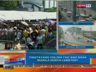 NTG: Tinatayang 500,000 tao ang nasa Manila North Cemetery