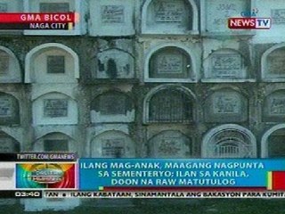 BP: Ilang mag-anak, sa mga sementeryo na natulog