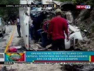 BP: Operasyon ng 10 bus ng Island City Express sa Davao, sinuspinde