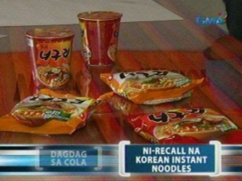 Saksi: FDA, nagbabala laban sa pagbili ng pinare-recall na Korean instant noodles