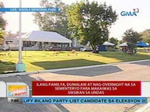 UB: Ilang pamilya, dumalaw at nag-overnight na sa sementeryo para makaiwas sa siksikan sa Undas